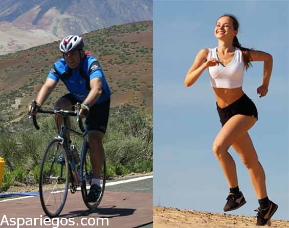 ¿Correr o hacer bicicleta?